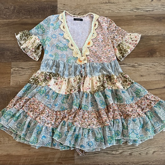 Twin Set simona barbieri baby doll dress M - Picture 11 of 14